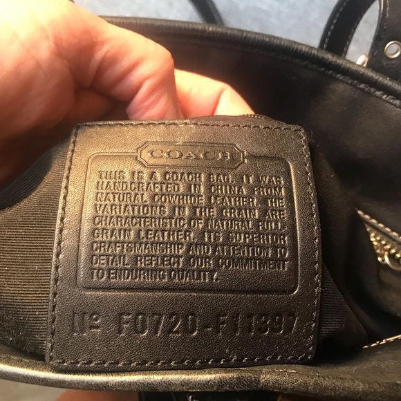 Coach Black Leather Tote Bag - Picture 10 of 10